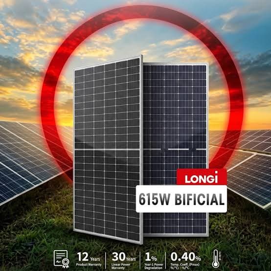 Panneau Solaire Longi 615W Bifacial