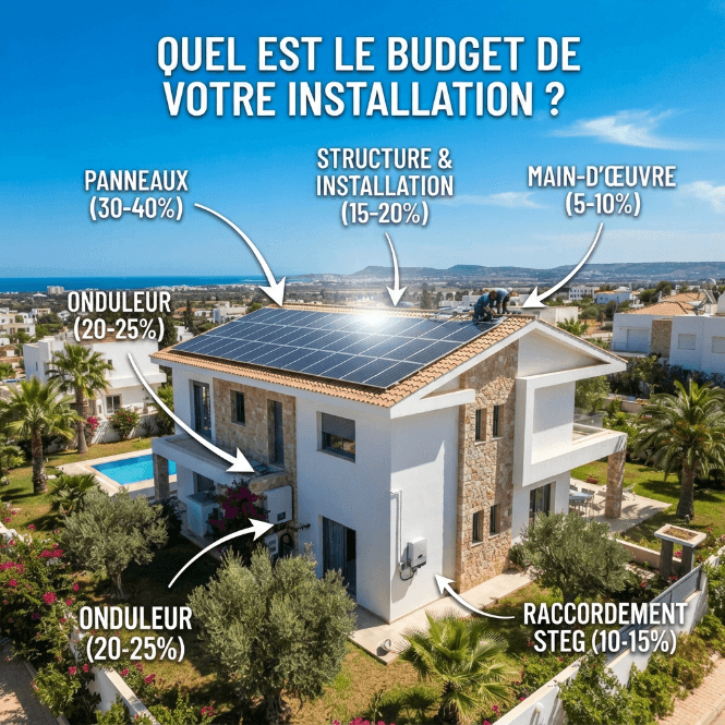 Combien coûte une installation photovoltaïque pour une maison en Tunisie ?